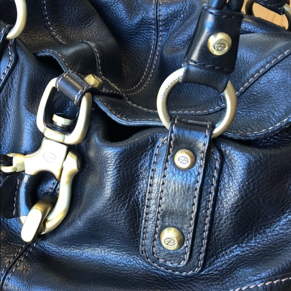 Francesco Biasia Black leather bag. - Picture 4 of 8